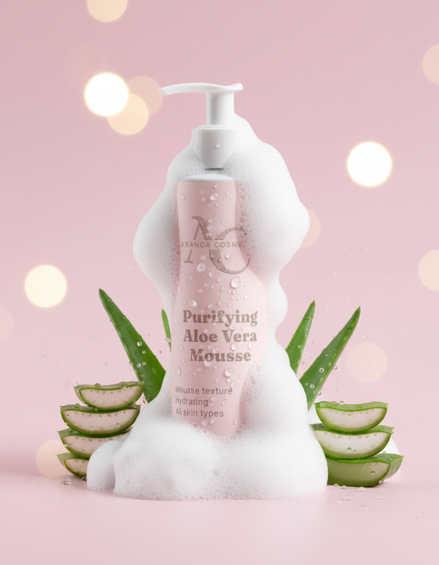 Purifying Aloe Vera Mousse dreamy closeup
