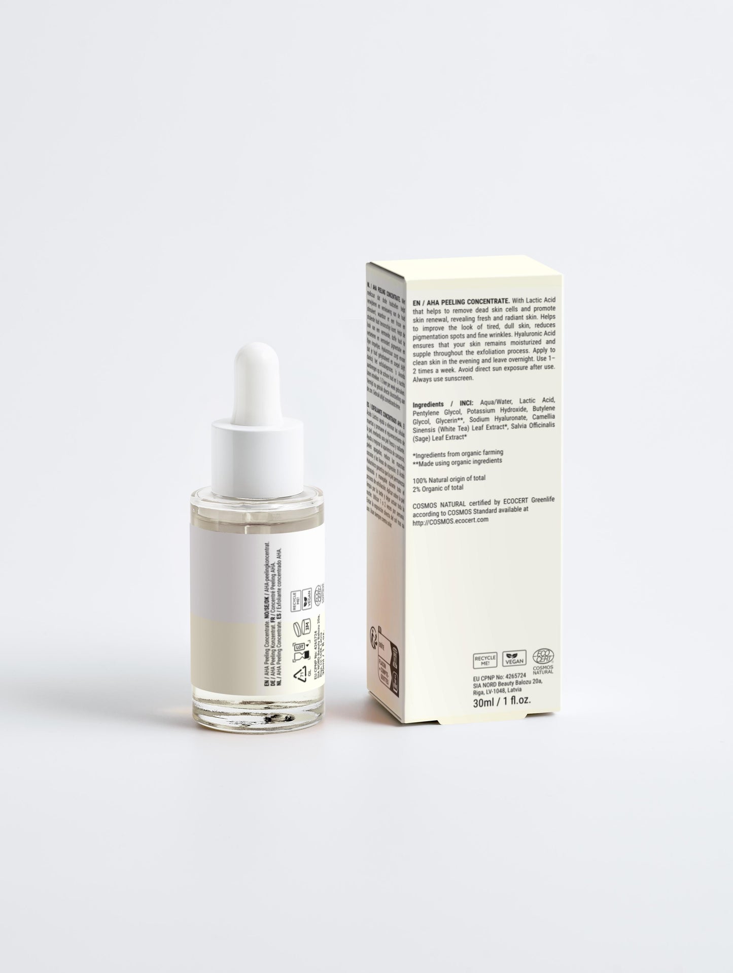 AHA Peeling Concentrate - 10% Lactic Acid + 1% Hyaluronic Acid