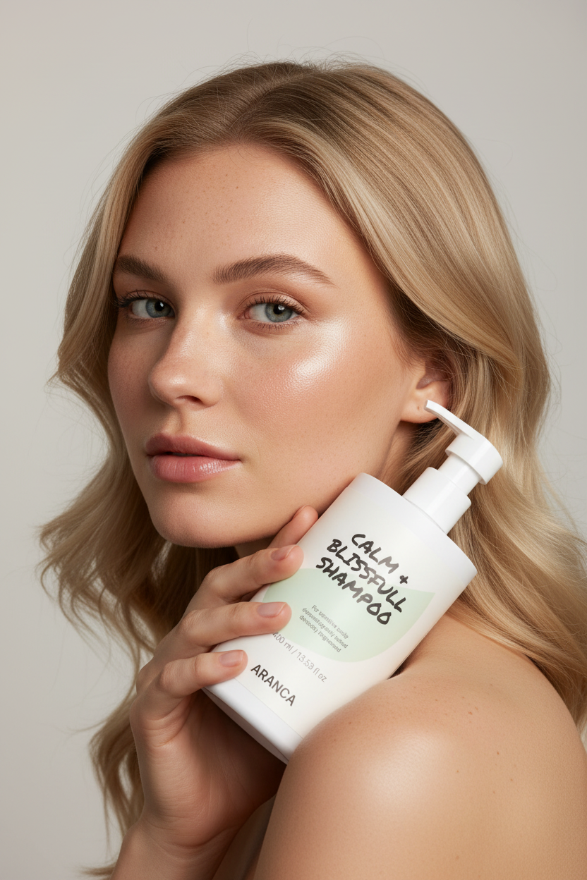 Calm + Blissfull Shampoo – Clean Background