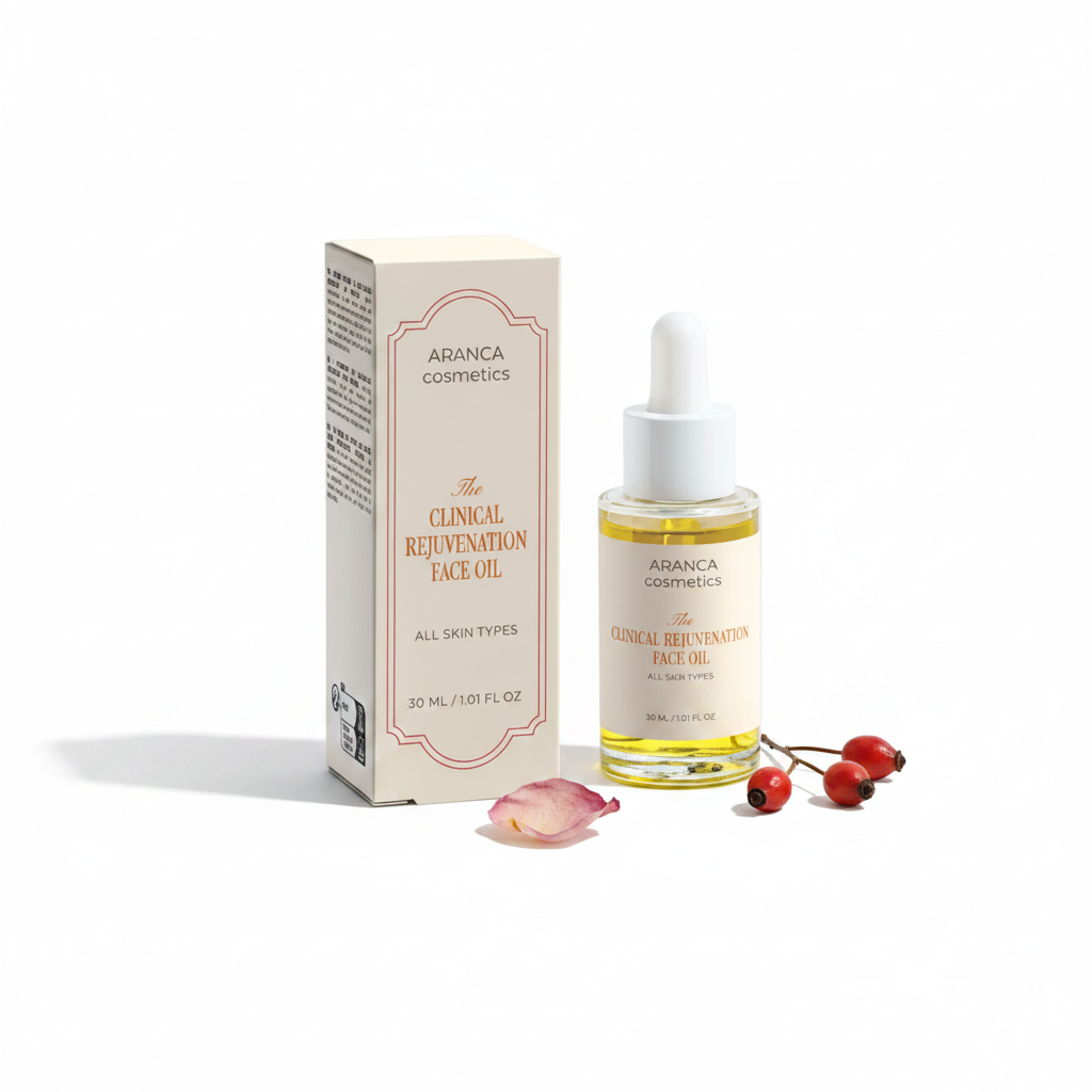 Clinical Rejuvenation Face Oil – Flat Lay