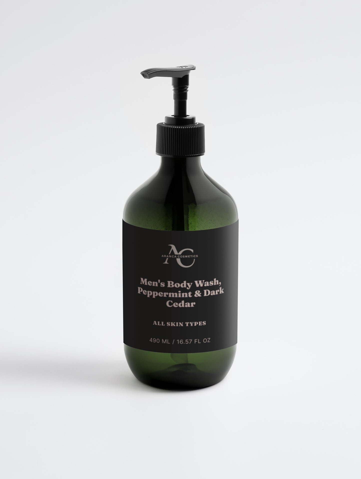 Men's Body Wash - Peppermint & Dark Cedar