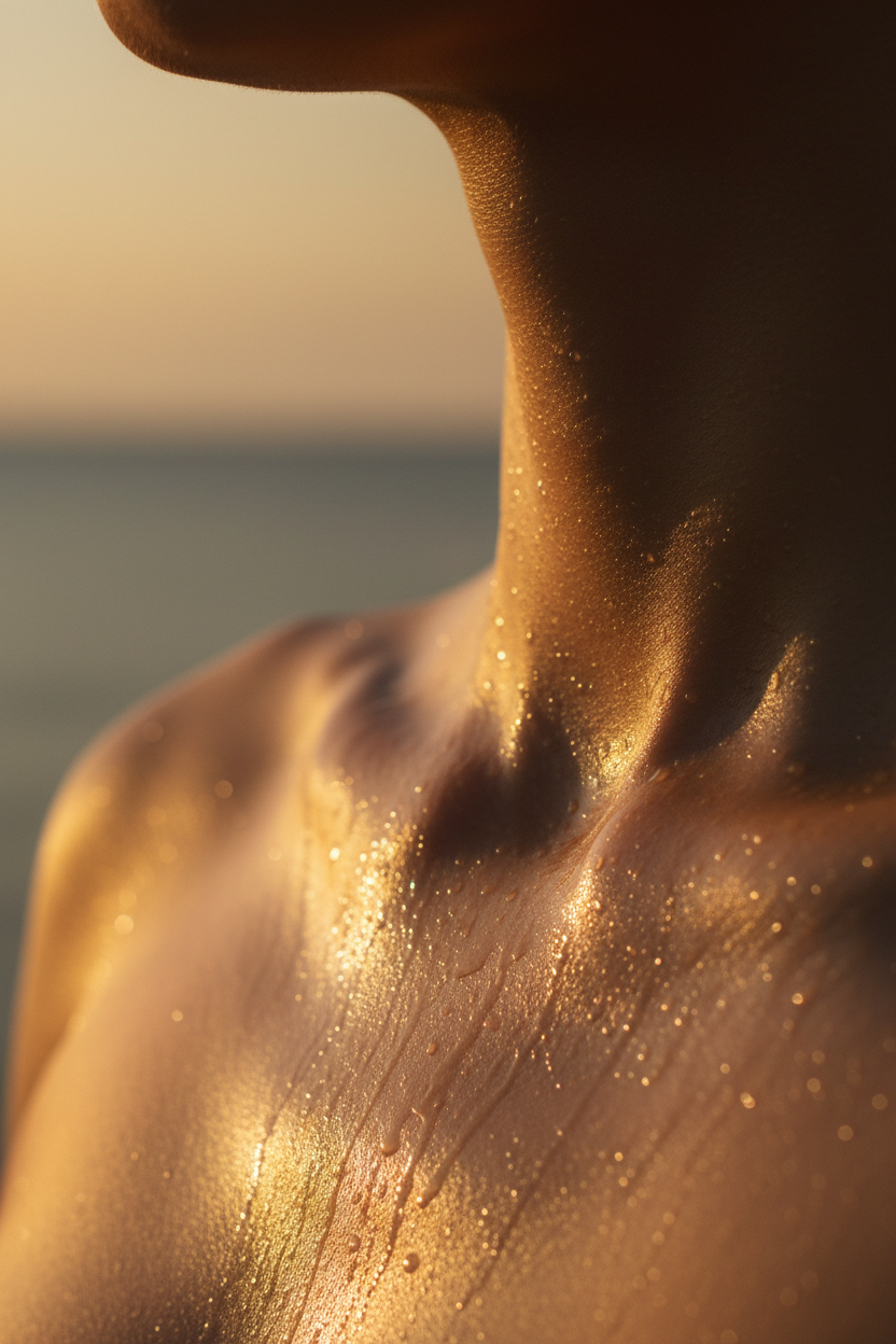 Glowing Oily Skin Sunset