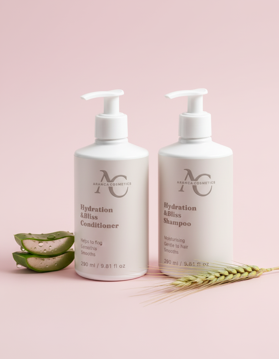 Hydration & Bliss Shampoo and Conditioner duo clean