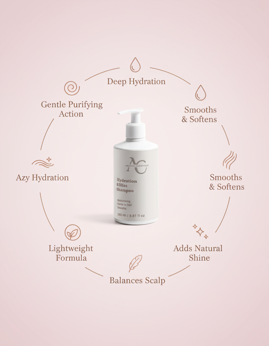 Hydration & Bliss Shampoo key benefits clean