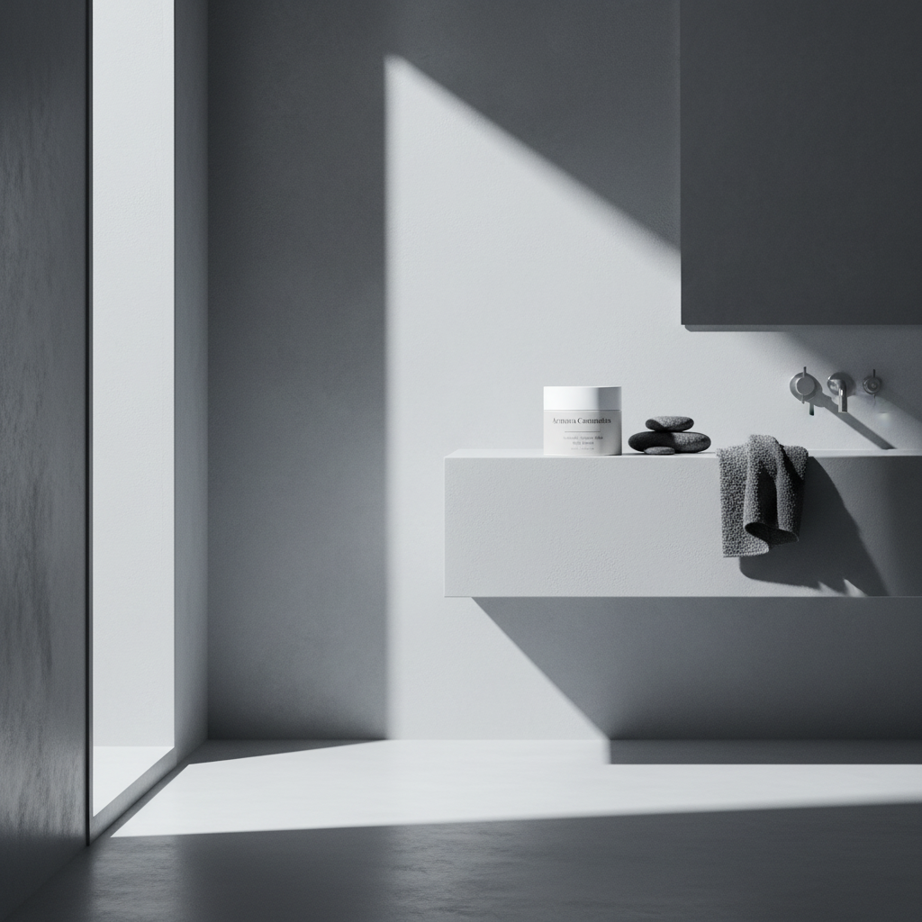 Icelandic Volcano Bliss Grey Bathroom