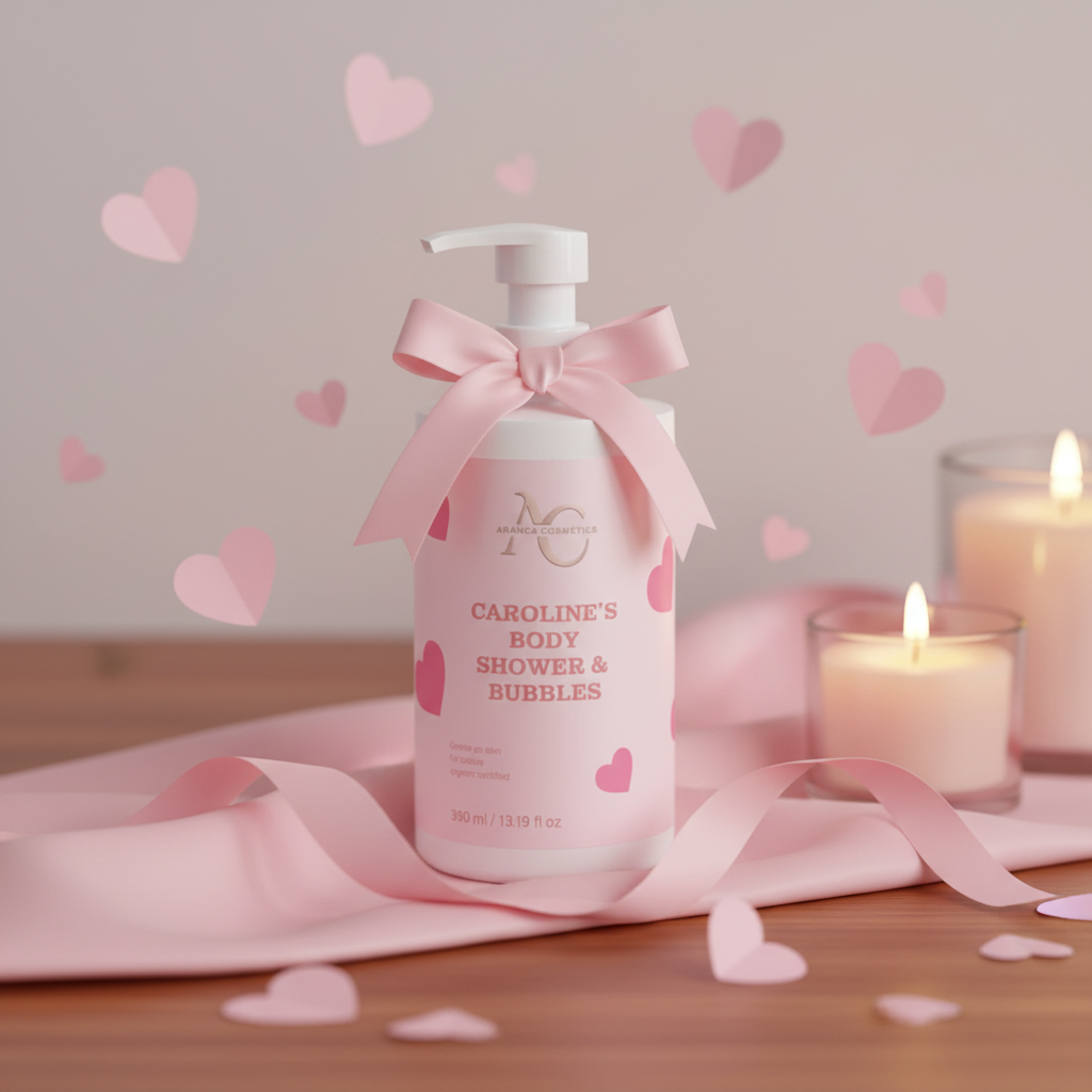 Caroline's Body Shower & Bubbles Limited Edition Mother's Day with hearts