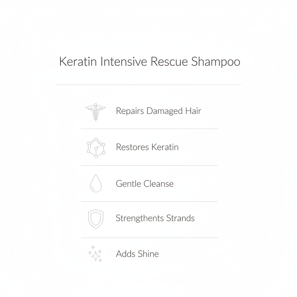 Keratin Intensive Rescue Shampoo Key Benefits