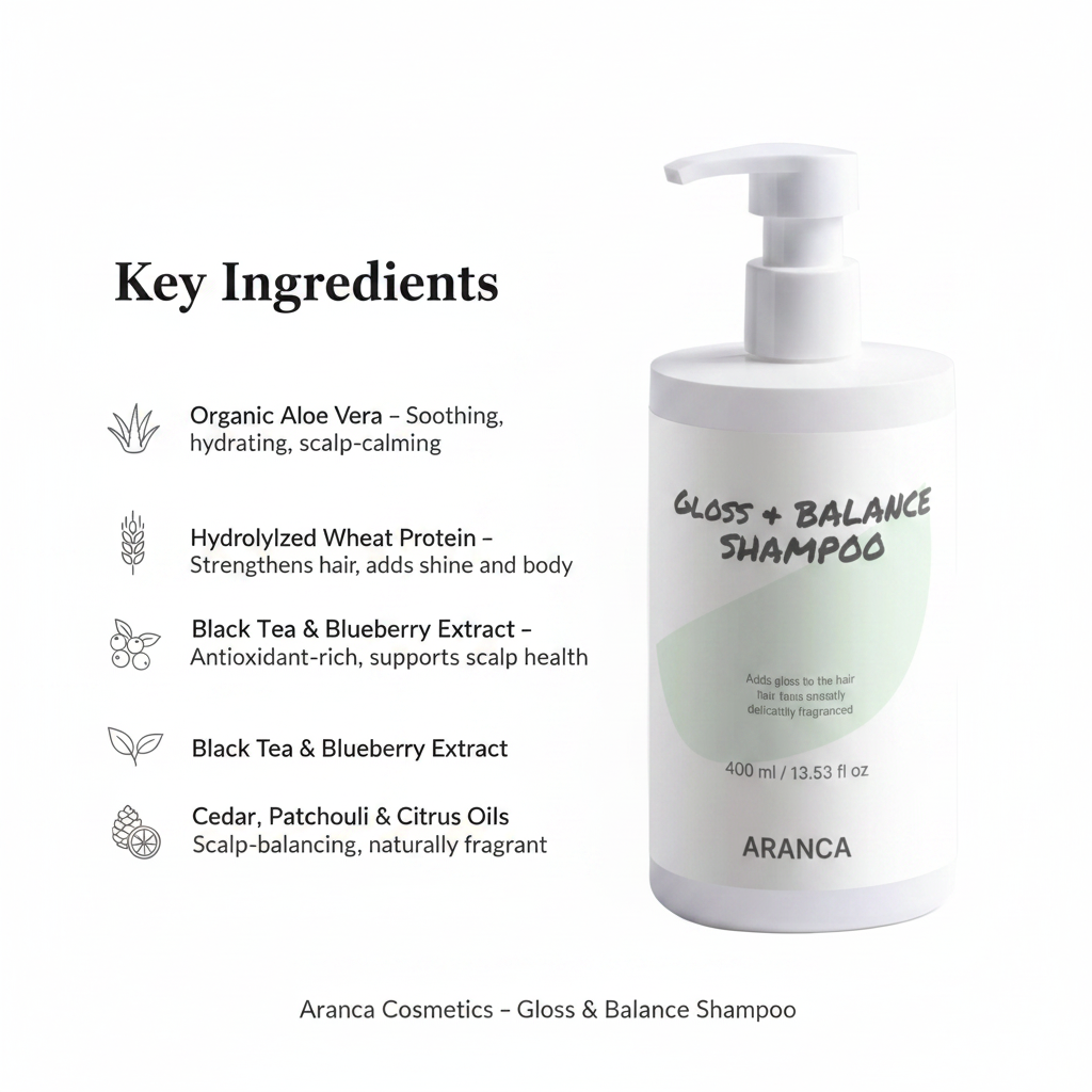 Key Ingredients Gloss & Balance Shampoo