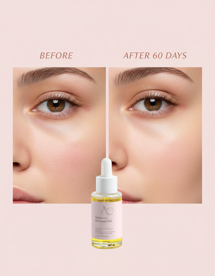 Nature's Retinol Oil before and after