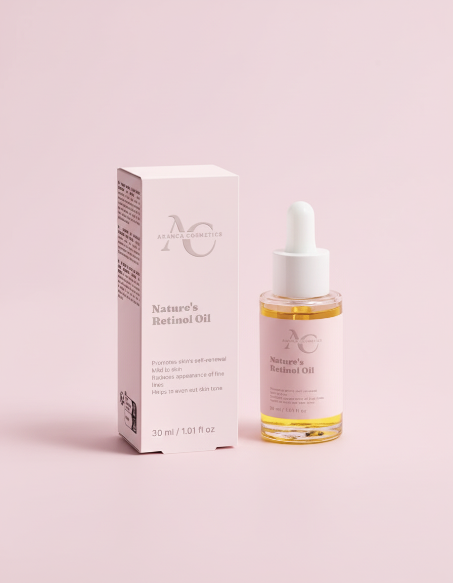 Nature's Retinol Oil with packaging
