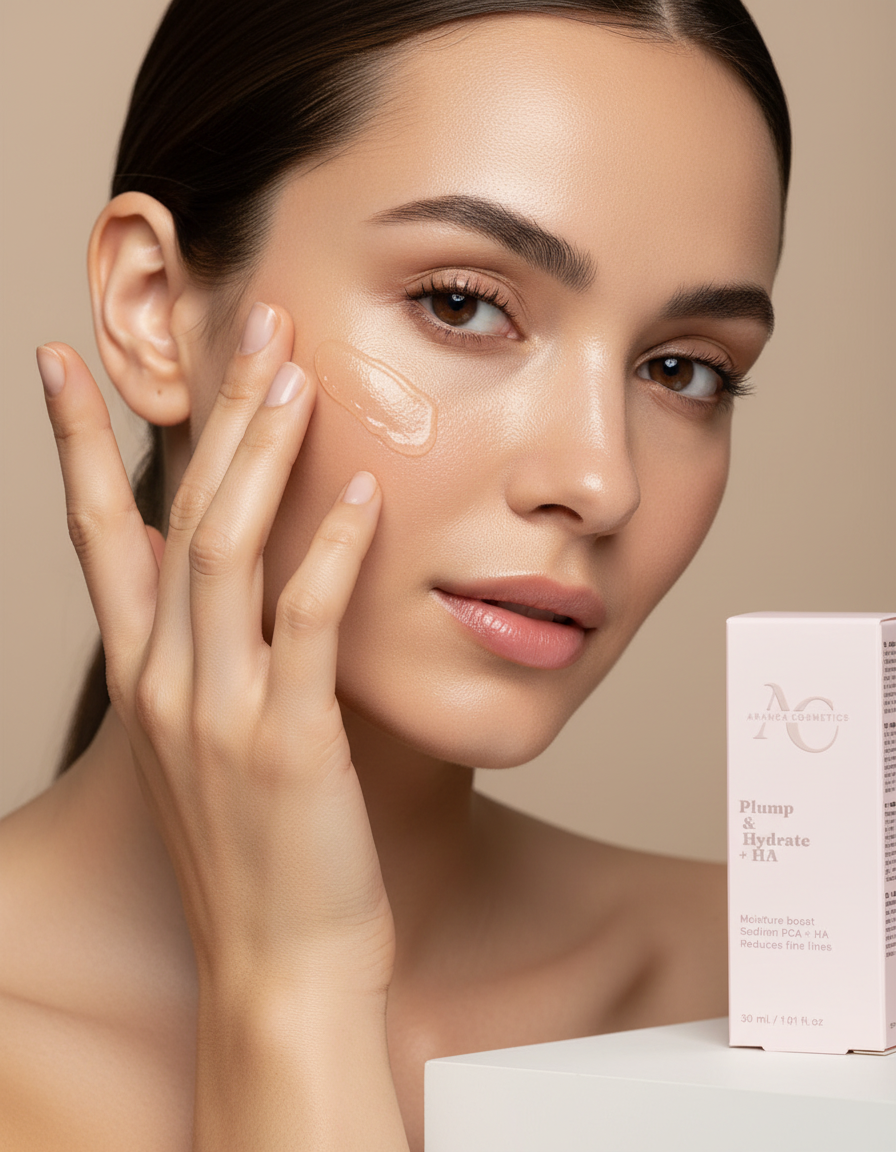 Plump & Hydrate + HA application lifestyle