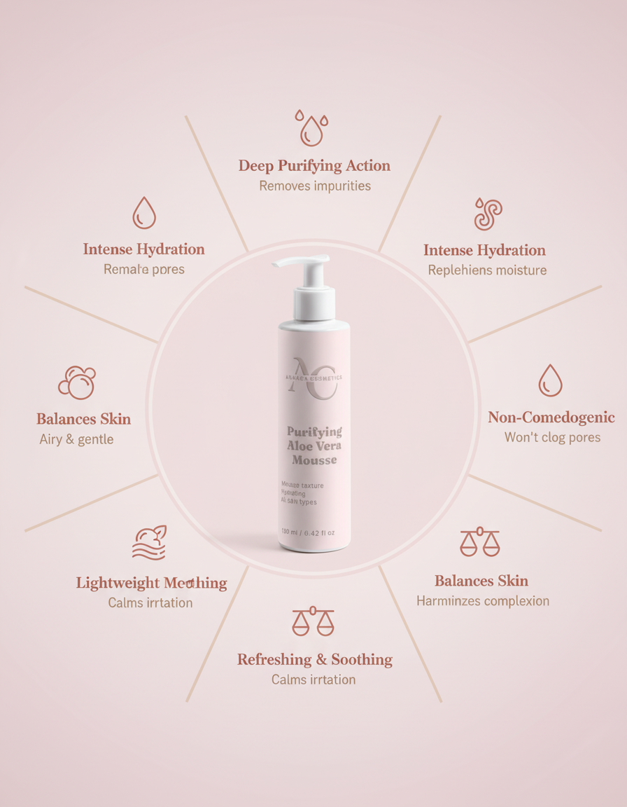 Purifying Aloe Vera Mousse key benefits