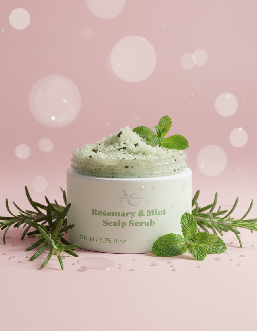 Rosemary & Mint Scalp Scrub dreamy closeup